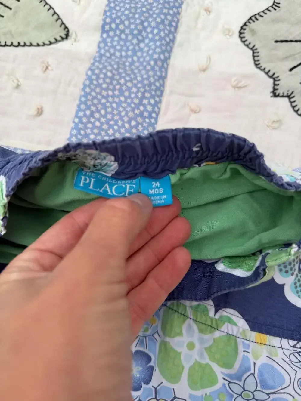 The Childrens Place blue floral